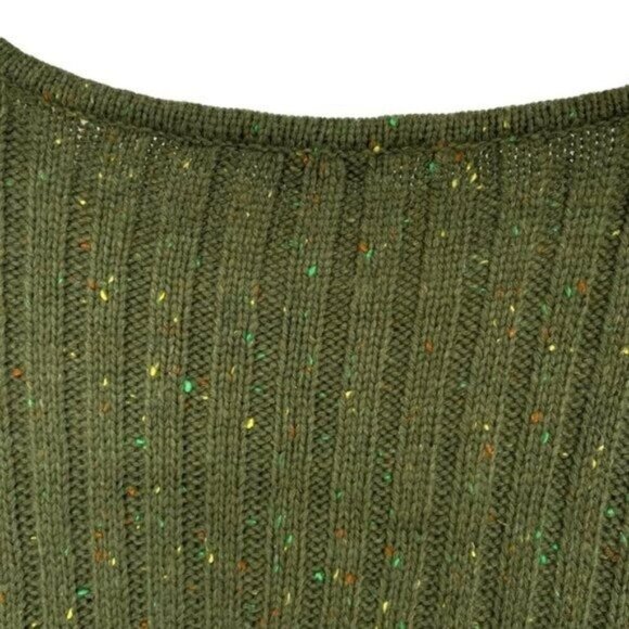 Hannah Green Confetti Cable Knit Fit and Flare Sweater - Picture 9 of 9